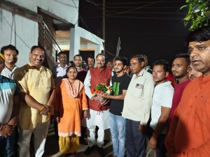 CDS Topar Himanshu welcomed by union state minster Ajay Bhatt