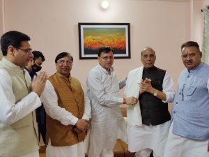 Defance minister Rajnath Singh in LBS academy mansoori