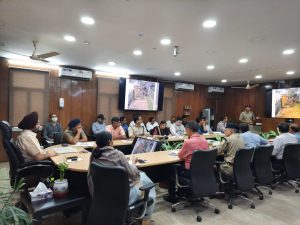 chief secartary take review meeting with ayush and education officers