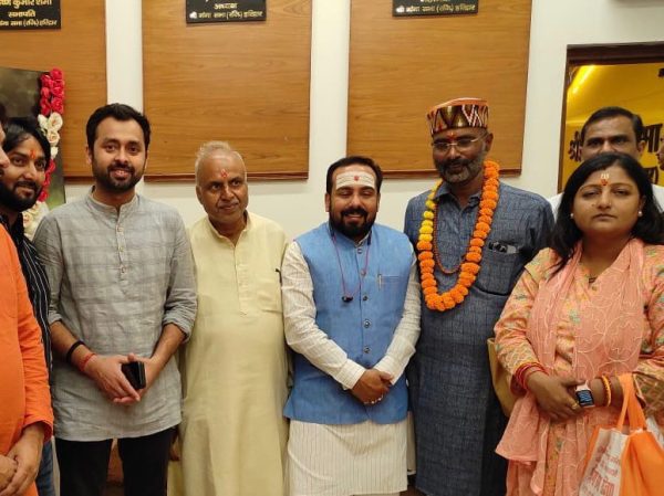 National media co incharge dr Sanjay Parkash Mayukh reached haridwar