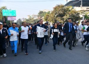 Half marathon orgnised aginest drugs in dehradun