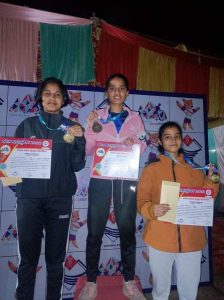 Khel Mahakumbh badminton compition Atulya, Rudrika win 