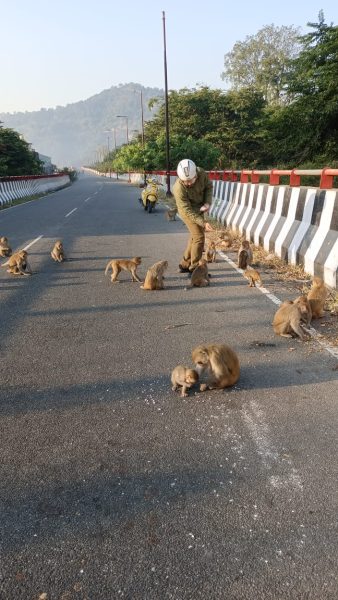 Constable mukesh dimari have sympathy with animals