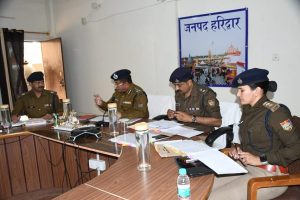 Dig garhwal Karan singh meeting with Haridwar Police