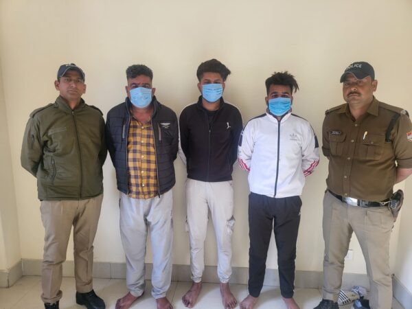 Haridwar police arrested three accused alleged of murdered