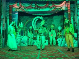 Shri Ram birth scene played in Badi Ramleela Haridwar 