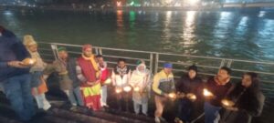 Deepdan in Holy Ganga continue at Subhash Ghat Haridwar