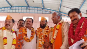 Congress leader and many sant joined bjp in Haridwar