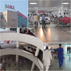 Viral video - Uttrakhand Police car enter in AIIMS emrgancy to catch accused 