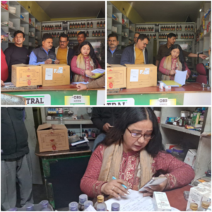 Joint Raid on medical store manny banned medicine seaj