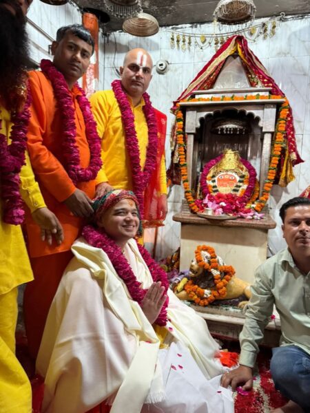Bhavani Nandan became New Mahant of Chandi Devi Mandir in Haridwar
