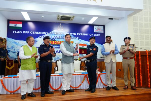 Cm Dhami flag off NDRF's Shorya compaign