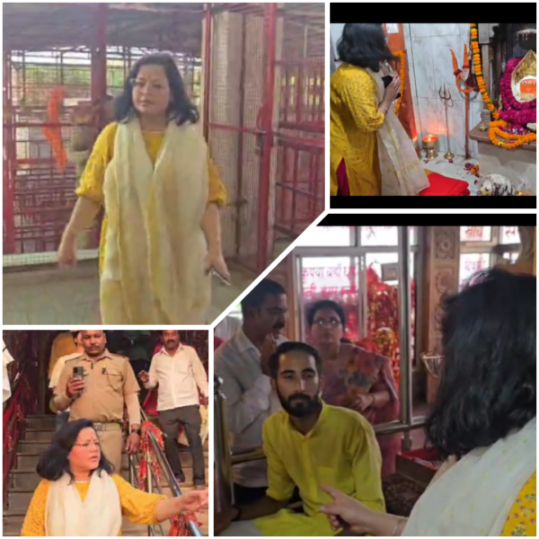 Life long trusti Gitanjali reviewed arrengement of Chandi Devi Temple