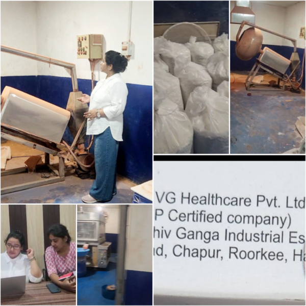 durgs-inspector-anita-bharti serprise visited pharma company in Haridwar