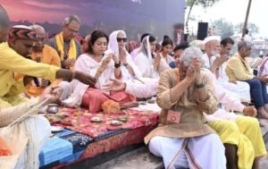 Ayodhya Foundation organized Mass Tarpan on Namami Gange Ghat Haridwar