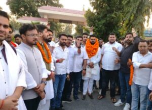 Uttrakhand BJP youth president reached Haridwar, workers welcomed