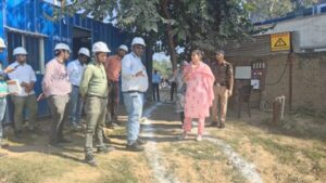 unity-mall-in-haridwar-hrda-vc-sonika-inspaction-there-construction-work