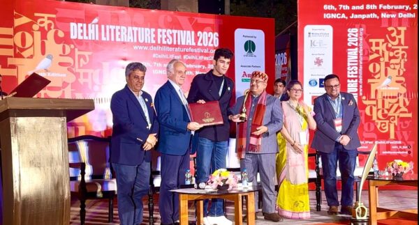 Delhi litrature festival Tathagat awarded as best author under 25