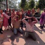 ज्ञानलोक कॉलोनी में महिलाओं ने धूमधाम से मनाई होली, फिल्मी गीतों पर जमकर थिरकी