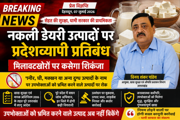 Fake dairy products Ban in Uttrakhand Dhami government took big step