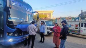 Haridwar ARTO department took action against slipar and luxury Buses
