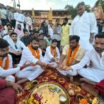 Haridwar News तीर्थ पुरोहित महासभा के नवनियुक्त पदाधिकारियों ने की गंगा पूजन